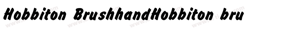 Hobbiton BrushhandHobbiton brush字体转换